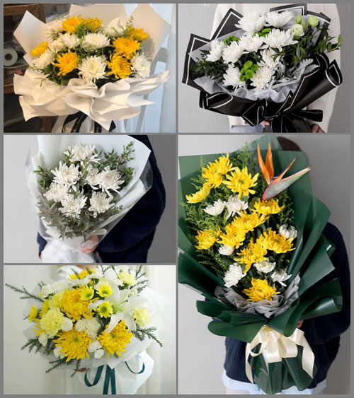重庆大足区拾万镇白事花束代送